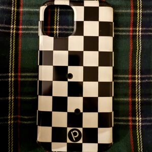 Loopy Case Black and White Checkered Phone Case